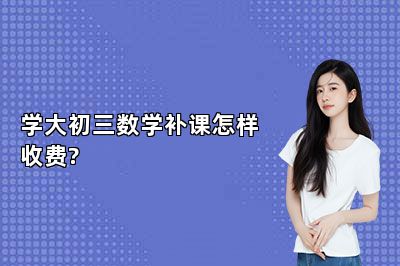 学大初三数学补课怎样收费?