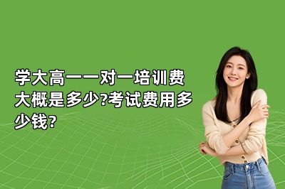 学大高一一对一培训费大概是多少?考试费用多少钱?