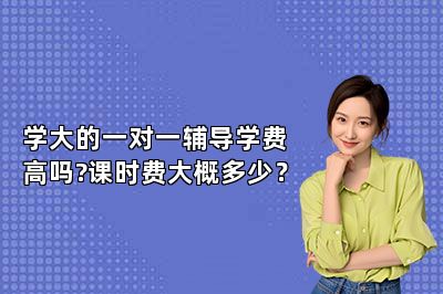 学大的一对一辅导学费高吗?课时费大概多少？
